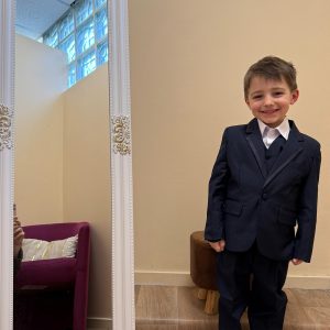costume garçon bleu marine
